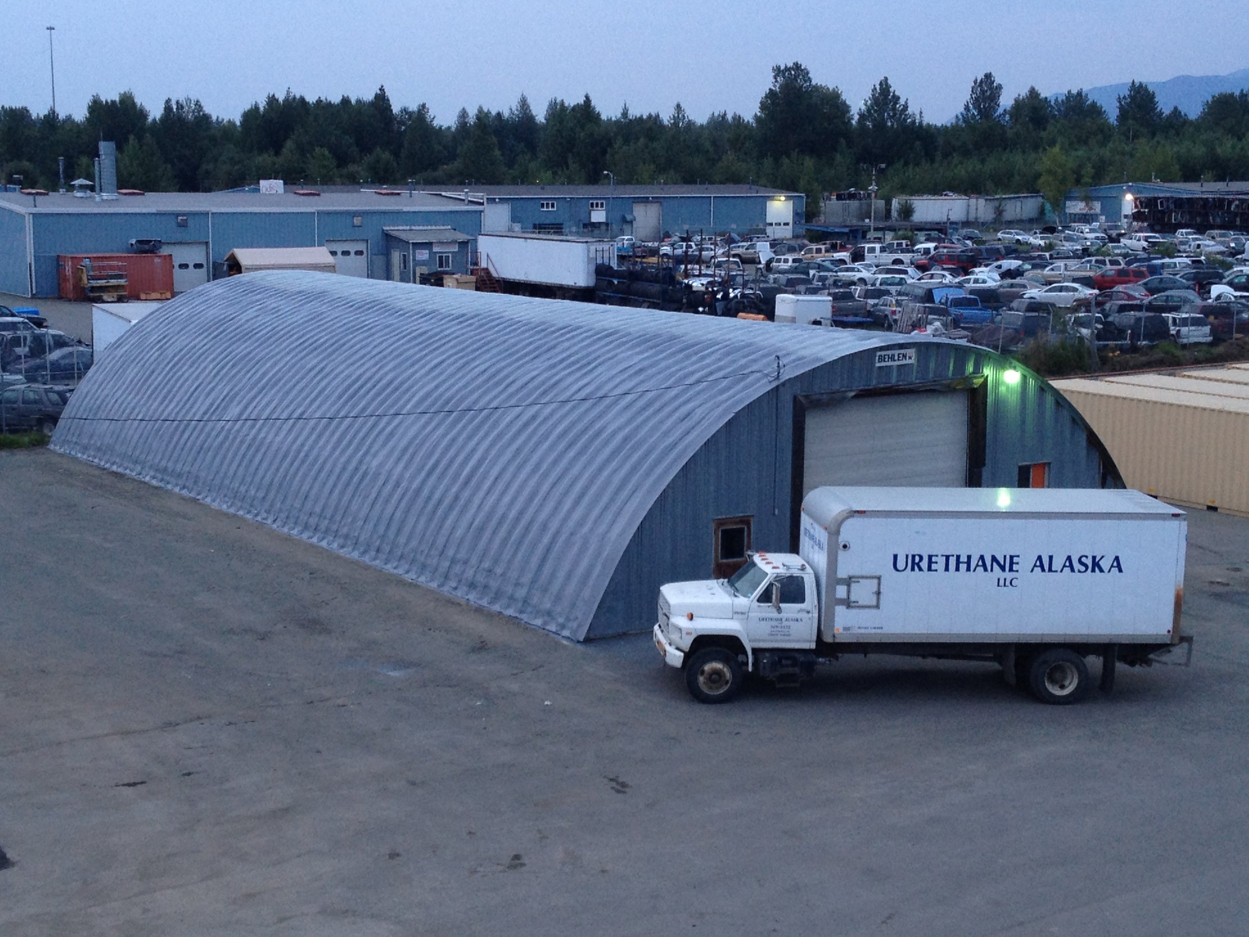 Quonset hut with urethane and polyshield coating.&nbsp; 