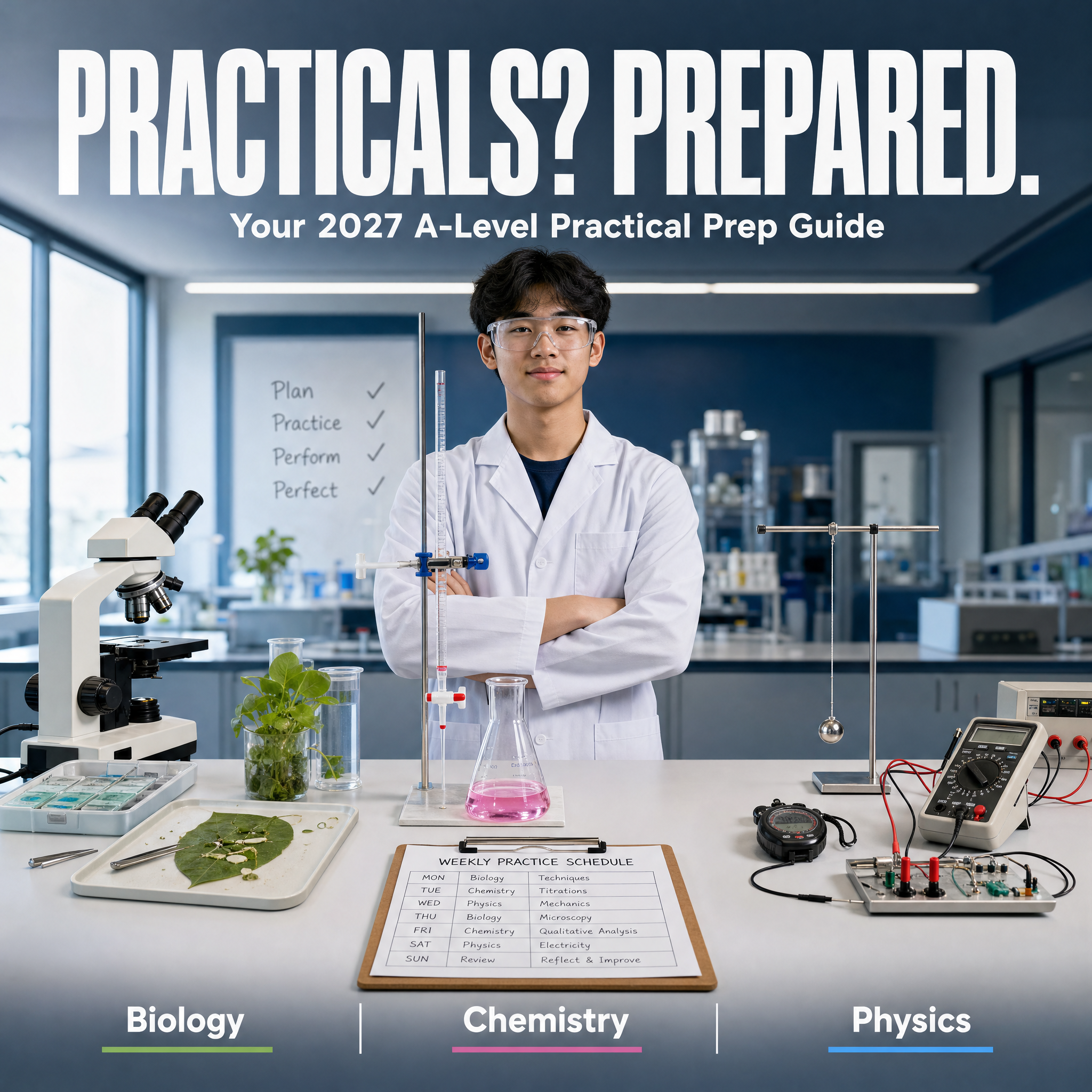A-Level Practicals in 2027: Prep Plan with Structured Practice