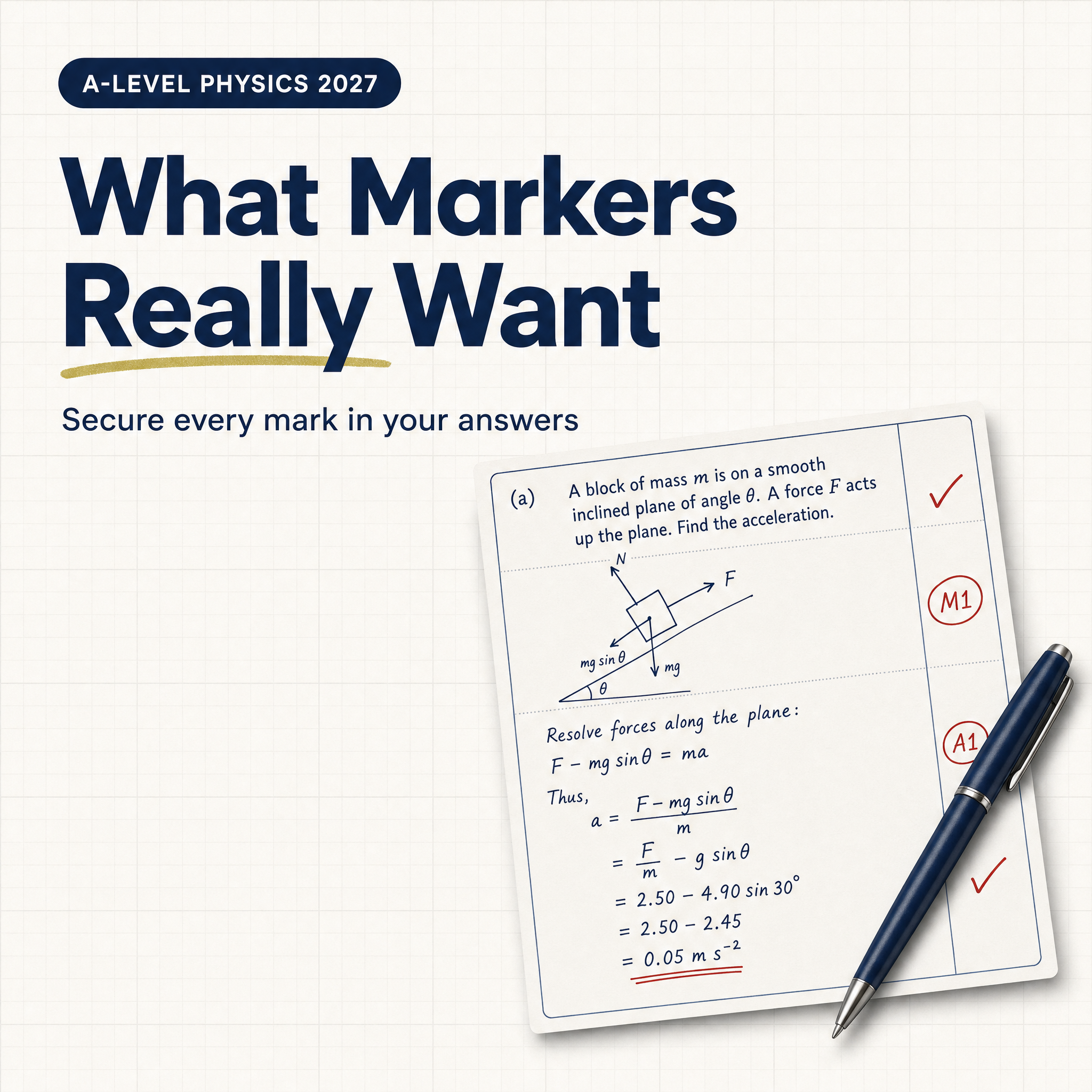 A-Level Physics 2027: A Guide to What Markers Look For in Problem-Solving