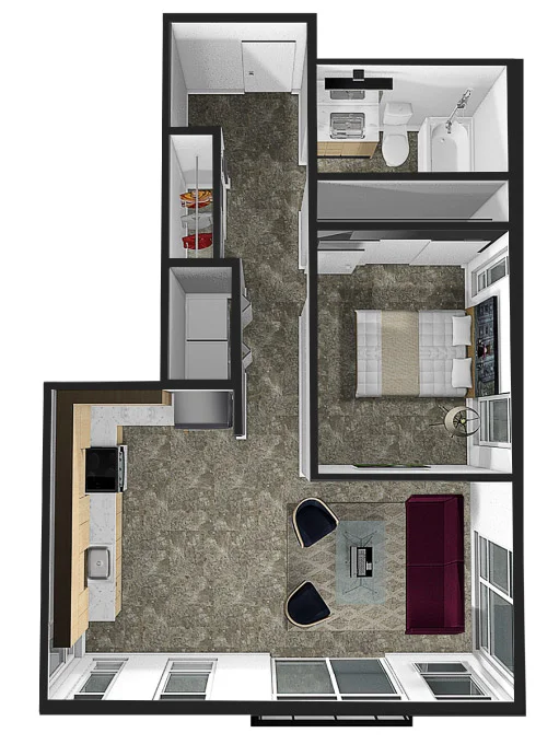 One Bedroom Apartments in Seattle — Burke + Union Apartments