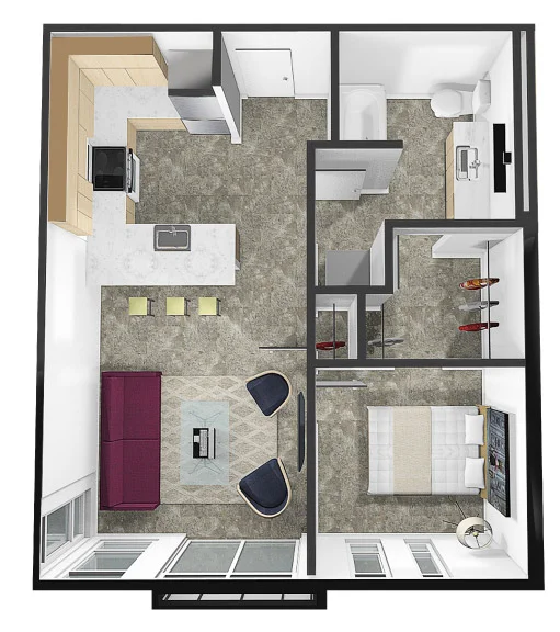 One Bedroom Apartments in Seattle — Burke + Union Apartments