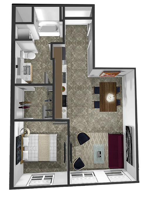 One Bedroom Apartments in Seattle — Burke + Union Apartments