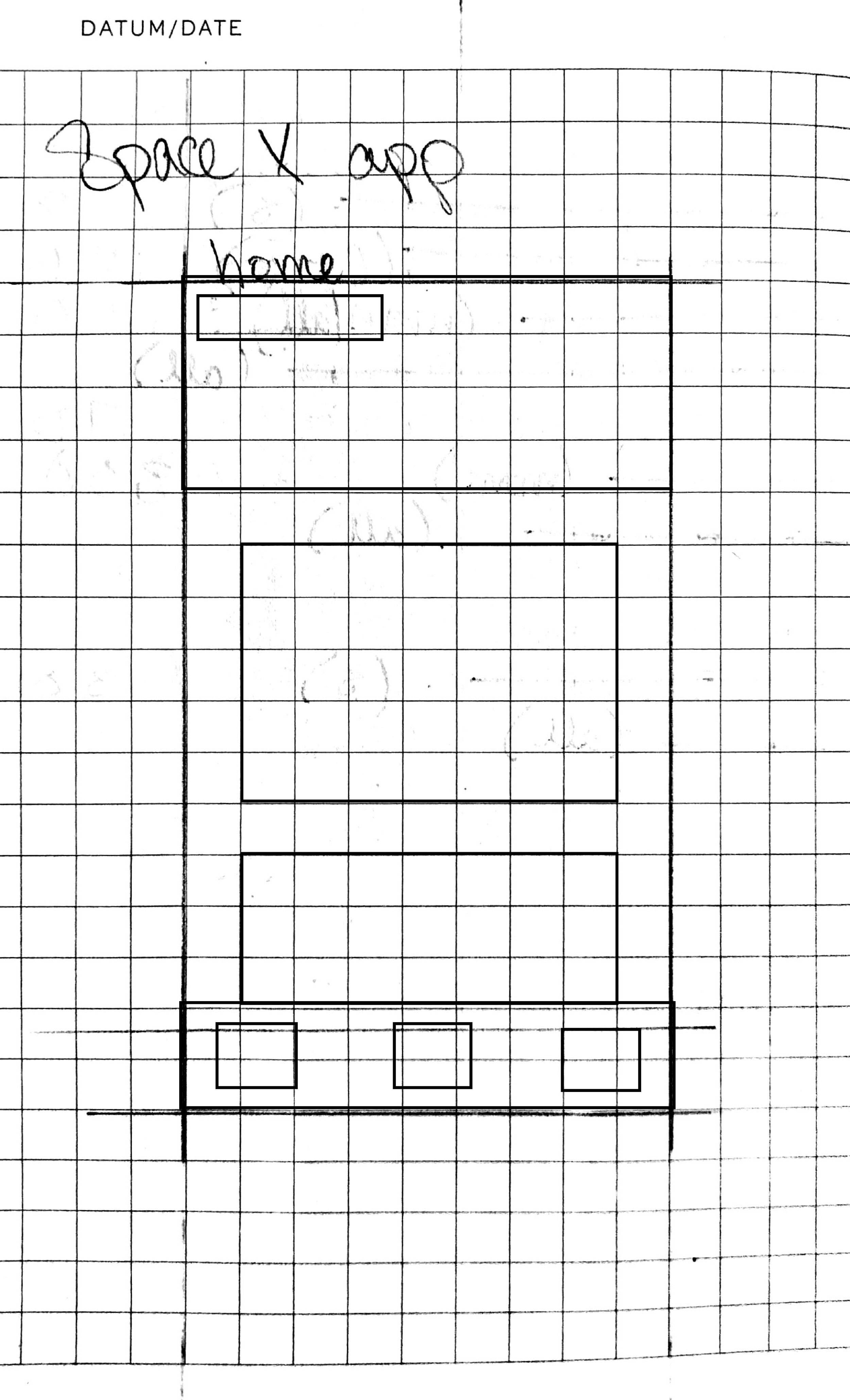  All wireframing was done in low fidelity by hand. Because prototyping was rather rapid, sketches were rough and not all were filled out before work moved to the computer to be mocked up and tested.  