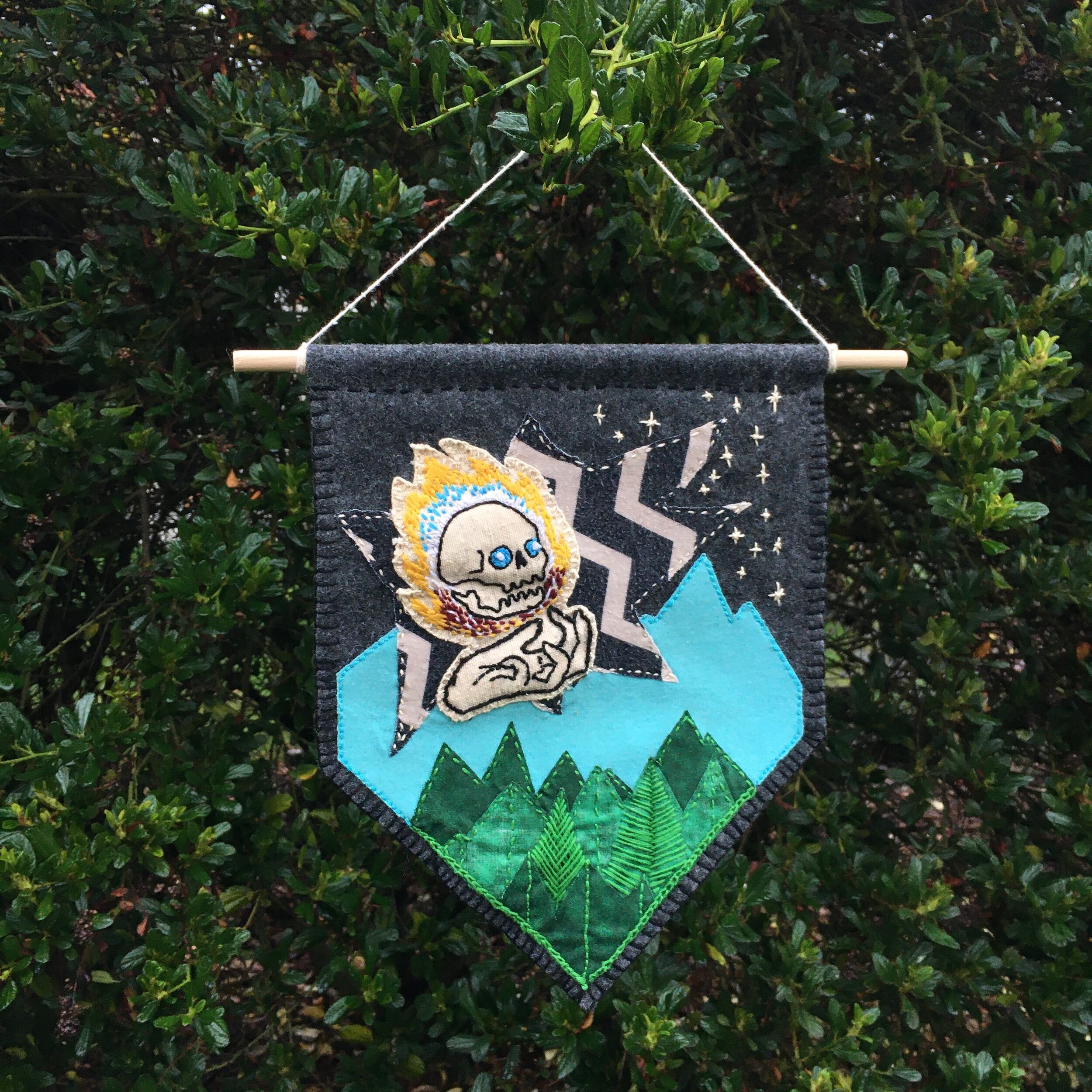 Skull Apparition Tapestry