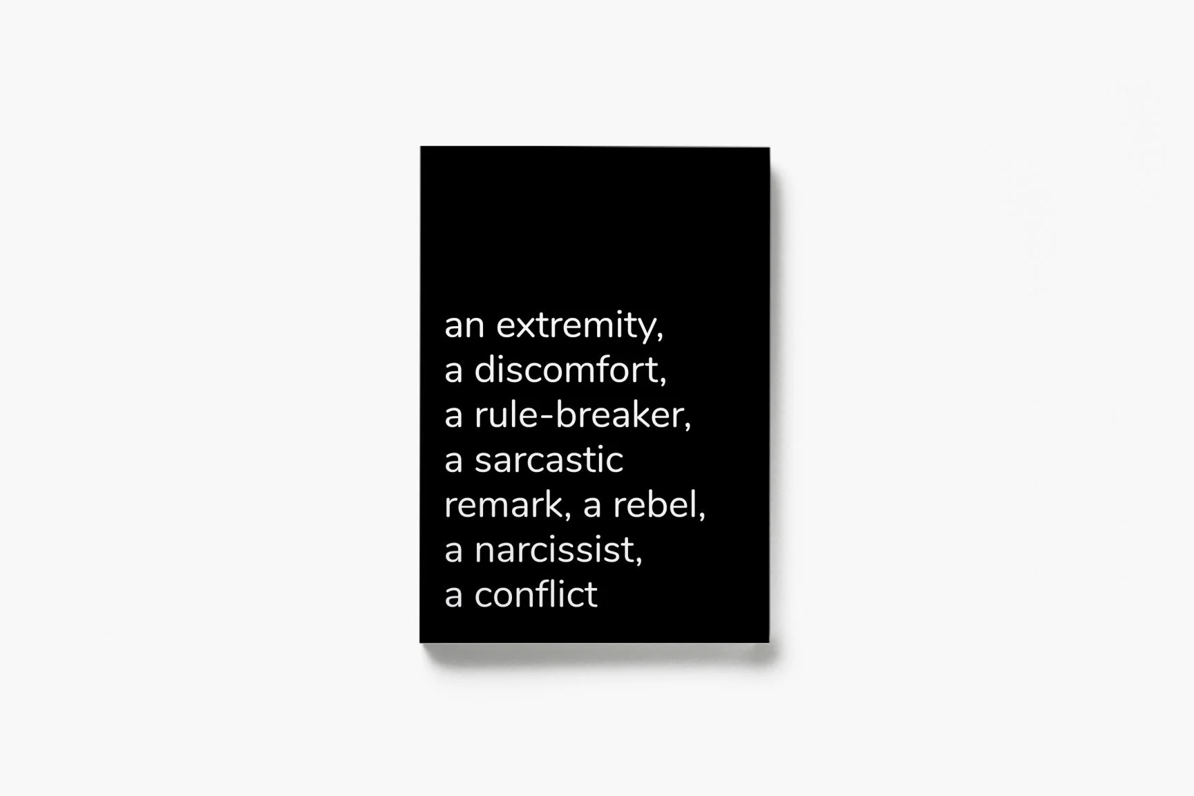 Notebook for Creatives - CONTRAST (typographic)