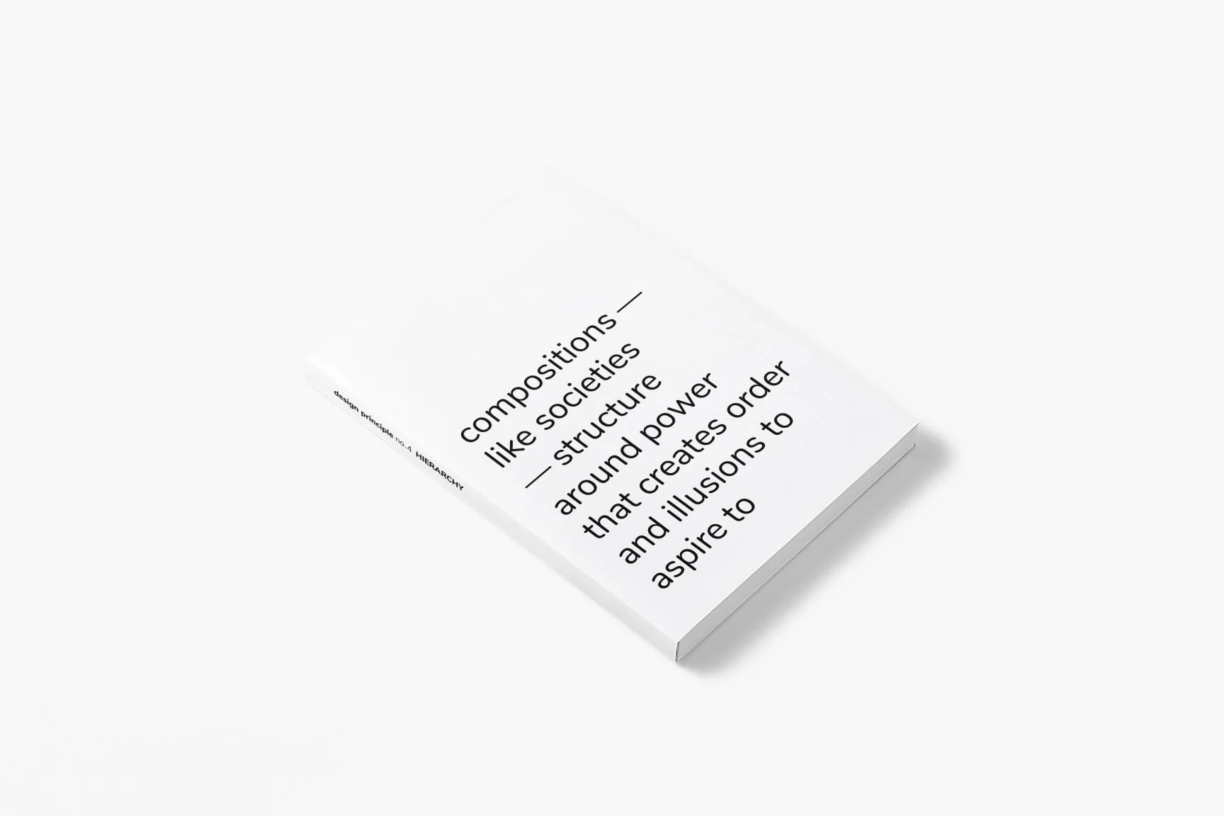 Notebook for Creatives - HIERARCHY (typographic)