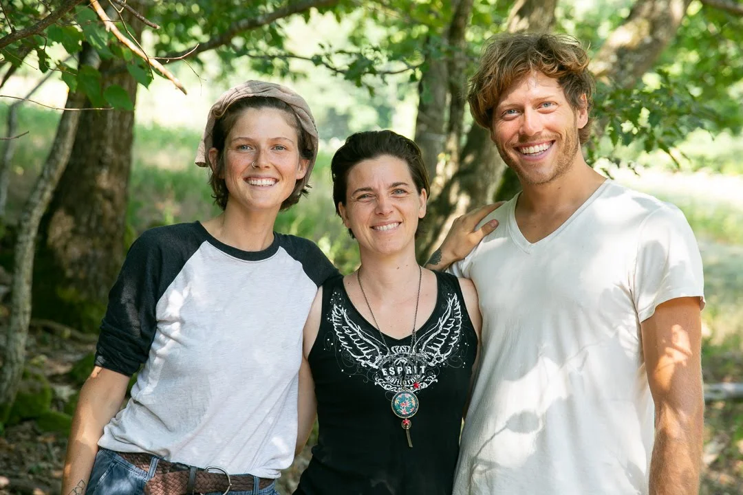 Nos animators : Victoria, Astrid et David