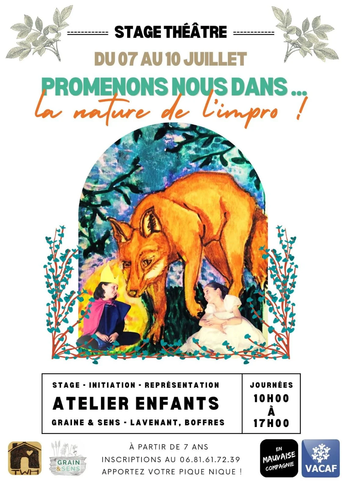 Stage Théâtre - Atelier Enfants - La Nature de l'Impro !