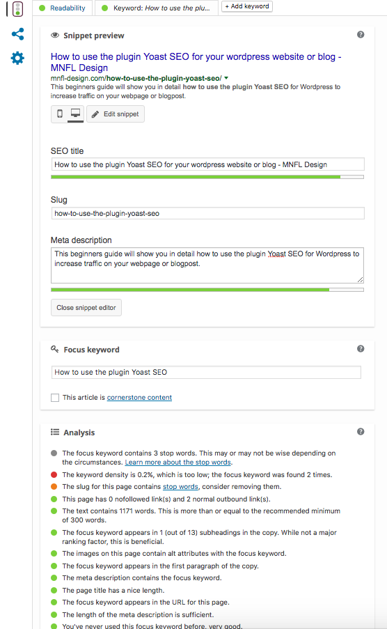 how to use the plugin yoast SEO