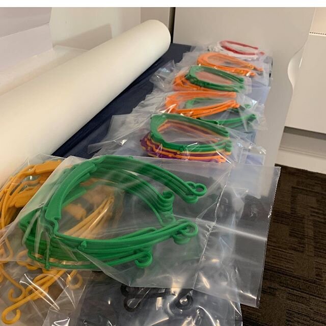 We hope everyone&rsquo;s having a restful back holiday weekend at home 🏡 .
.
We&rsquo;ve now donated over 1000 units of 3D printed PPE. Here&rsquo;s some visors printed in batches and ready to go! .
.
#supportthenhs #stayhome #savelives #3dprinting