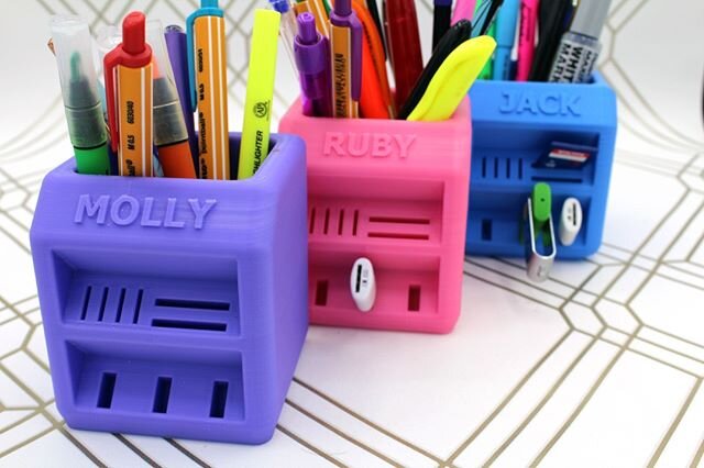 Settling into working from home?

We've got plenty of personalised 3D printed gifts which are sure to brighten up any desk!

Check out this stylish yet functional 3D printed USB pen pot, with space for not just pens but SD cards and USB sticks too!! 