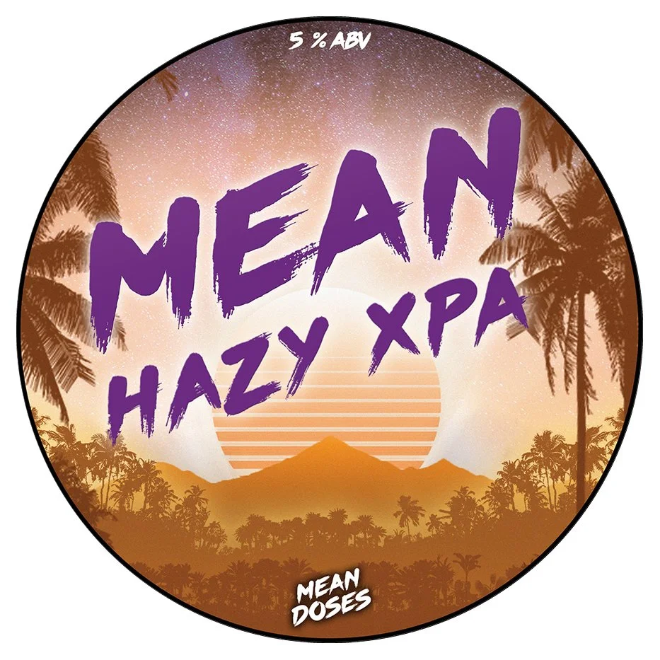 Mean Hazy XPA - tap badge design