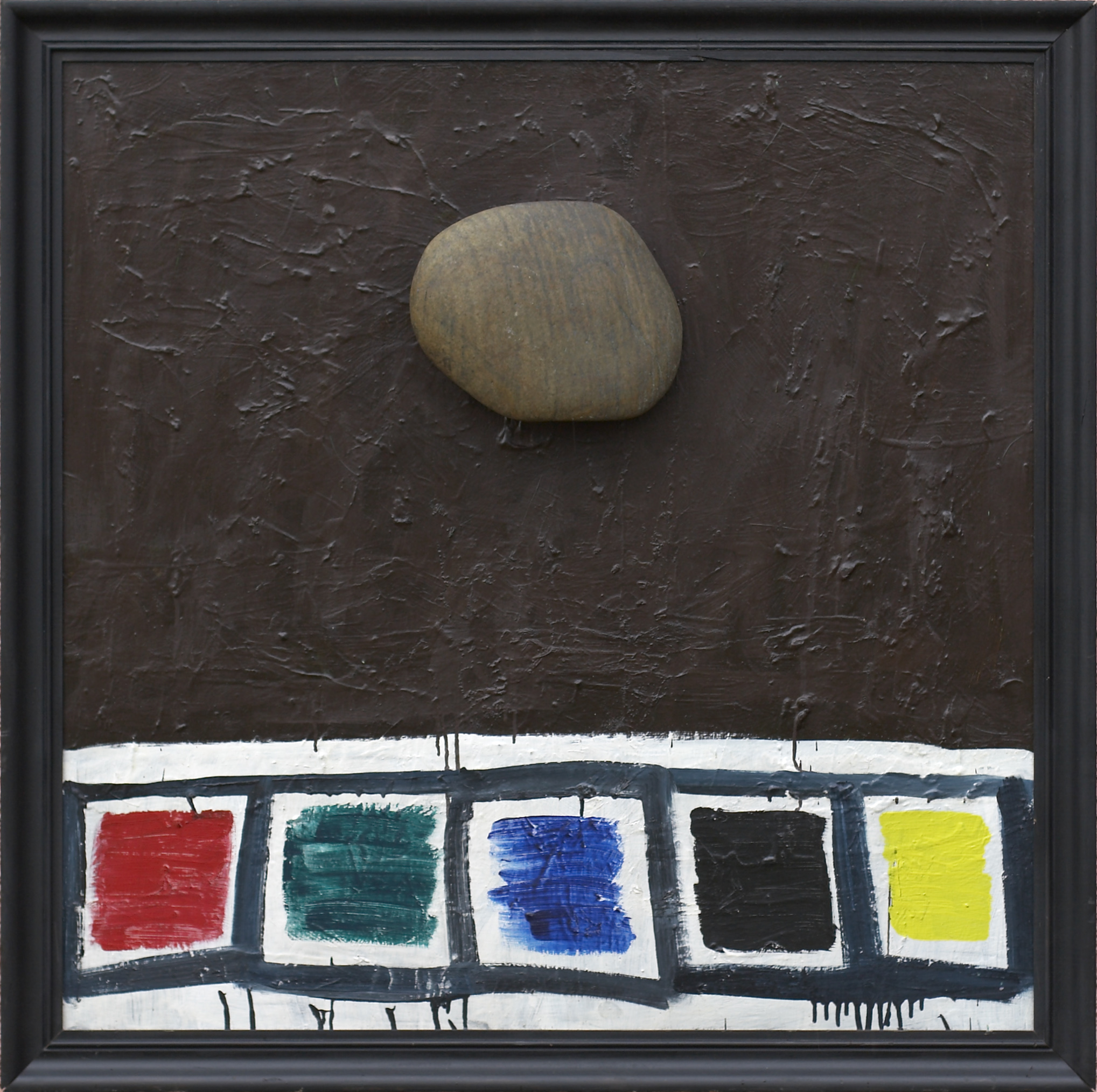 olje, les, kamen, 90 x 90 cm, 1991