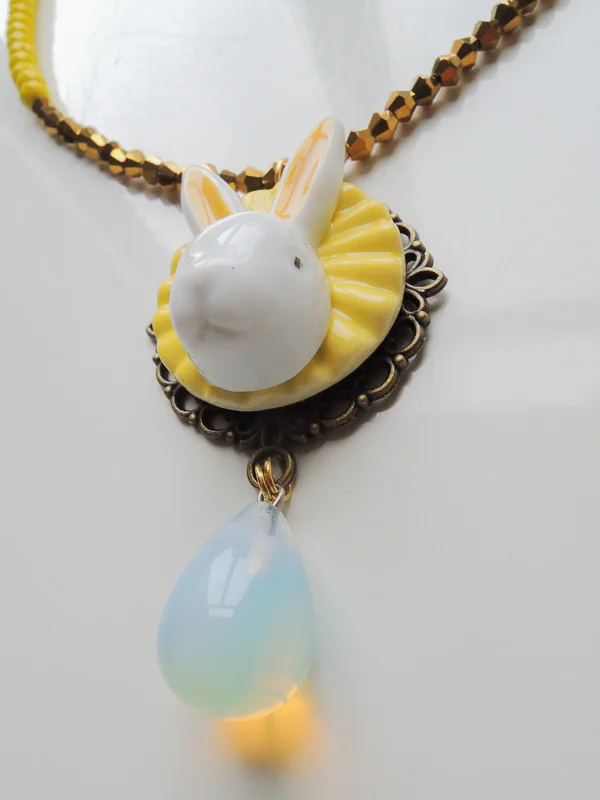 Yellow Bunny Necklace