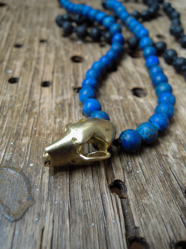 Fruit Bat Skull Necklace