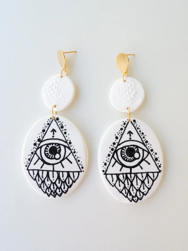 Guardian - Handmade Polymer Clay Earrings