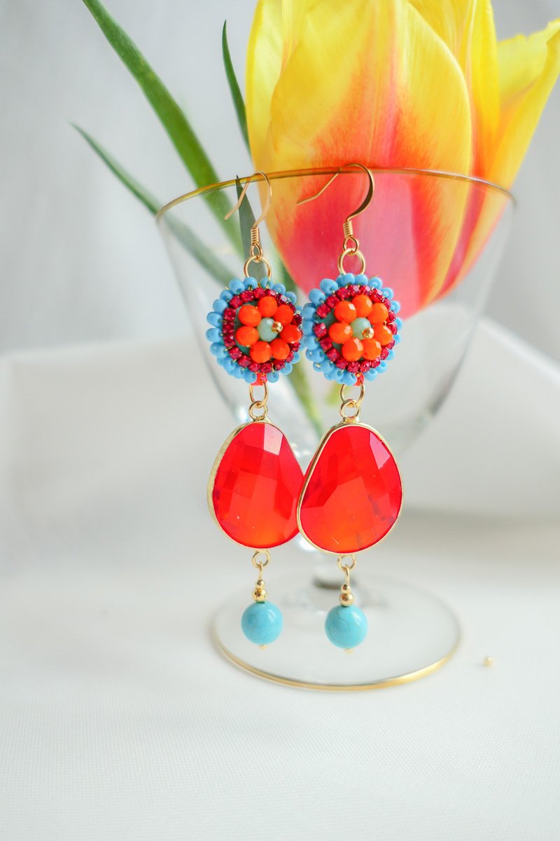 Aperol Spriz Earrings