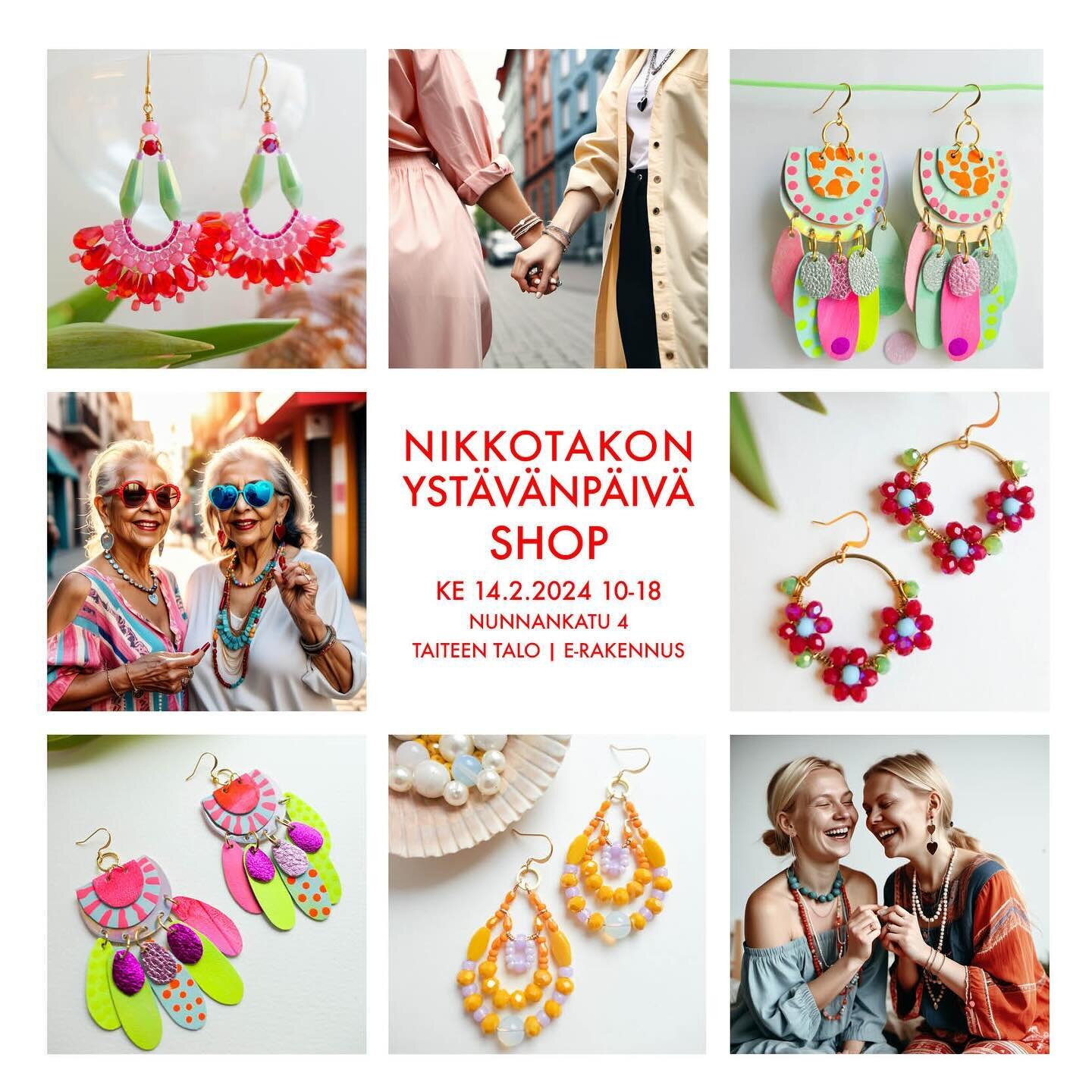 🩷🩷🩷🩷 NIKKOTAKKO YST&Auml;V&Auml;NP&Auml;IV&Auml; SHOP 14.2.2024 klo 10-18 🩷🩷🩷🩷
Hei sin&auml; ihana Nikkotakon yst&auml;v&auml; ja kaverit 🩷 Tervetuloa Nikkotakon ty&ouml;huoneelle shoppailemaan, juttelemaan, inspiroitumaan kev&auml;tv&auml;r