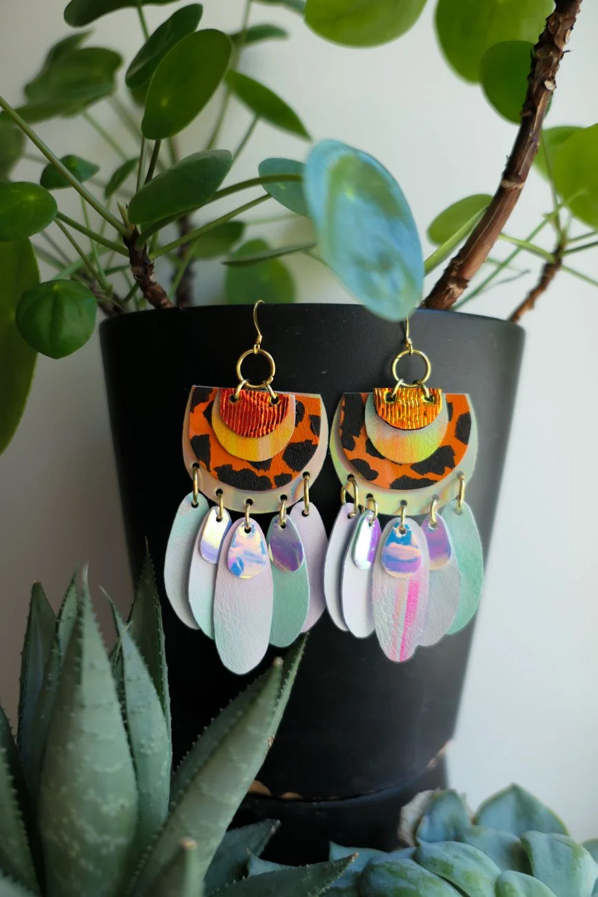 Moon Tiger Haute Couture Earrings