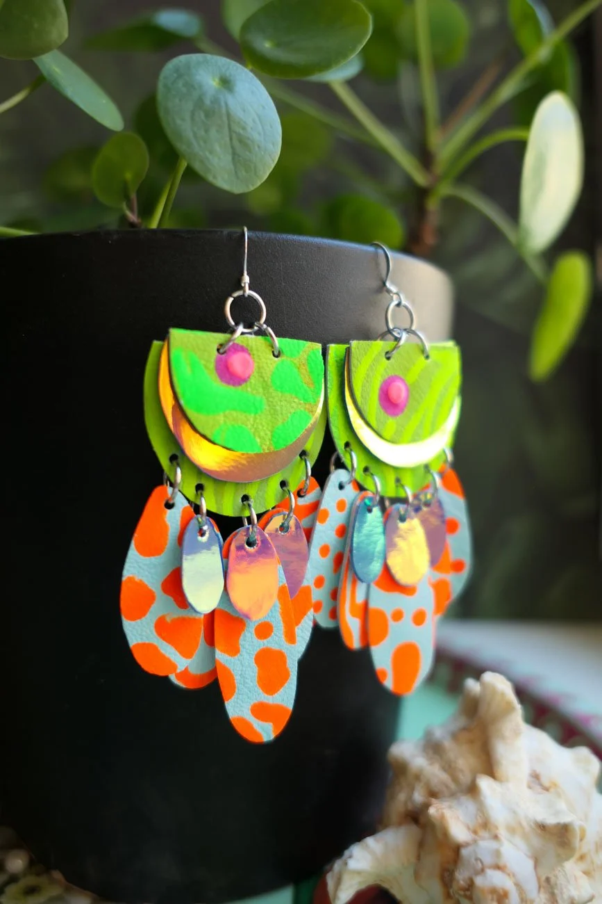 Green Pond Earrings | Paradise Collection by Nikkotakko