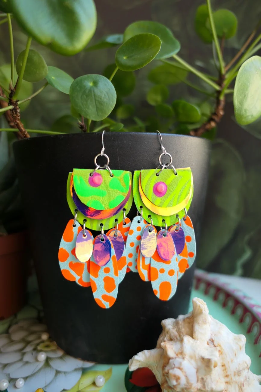 Green Pond Earrings | Paradise Collection by Nikkotakko
