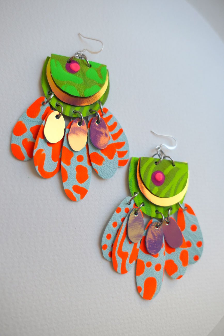 Green Pond Earrings | Paradise Collection by Nikkotakko