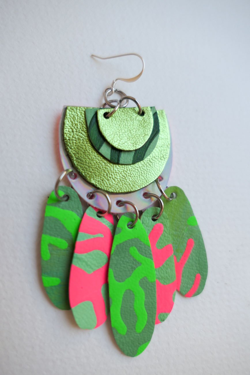 Jungle Treasure Earrings | Paradise Collection by Nikkotakko