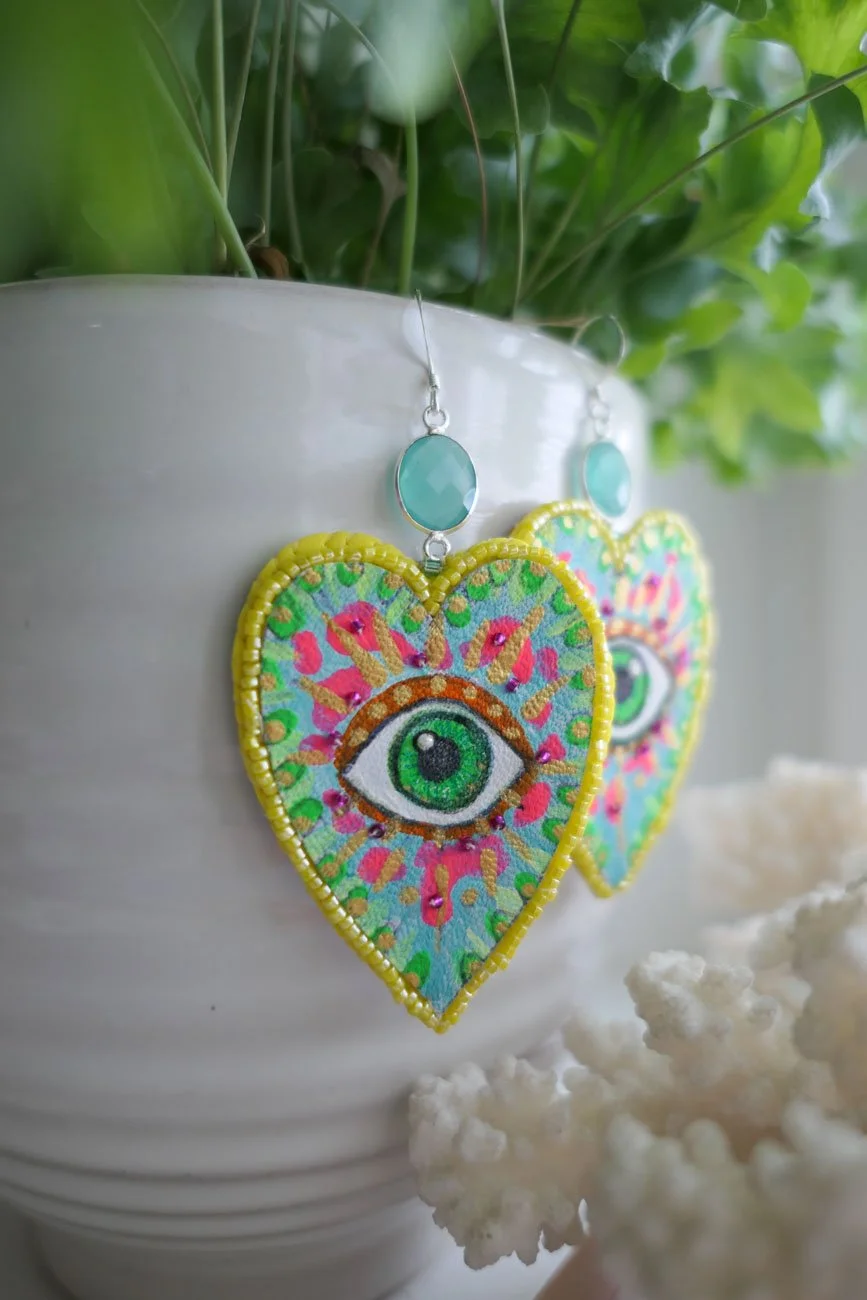 I Can See You Heart Earrings | Haute Couture Collection