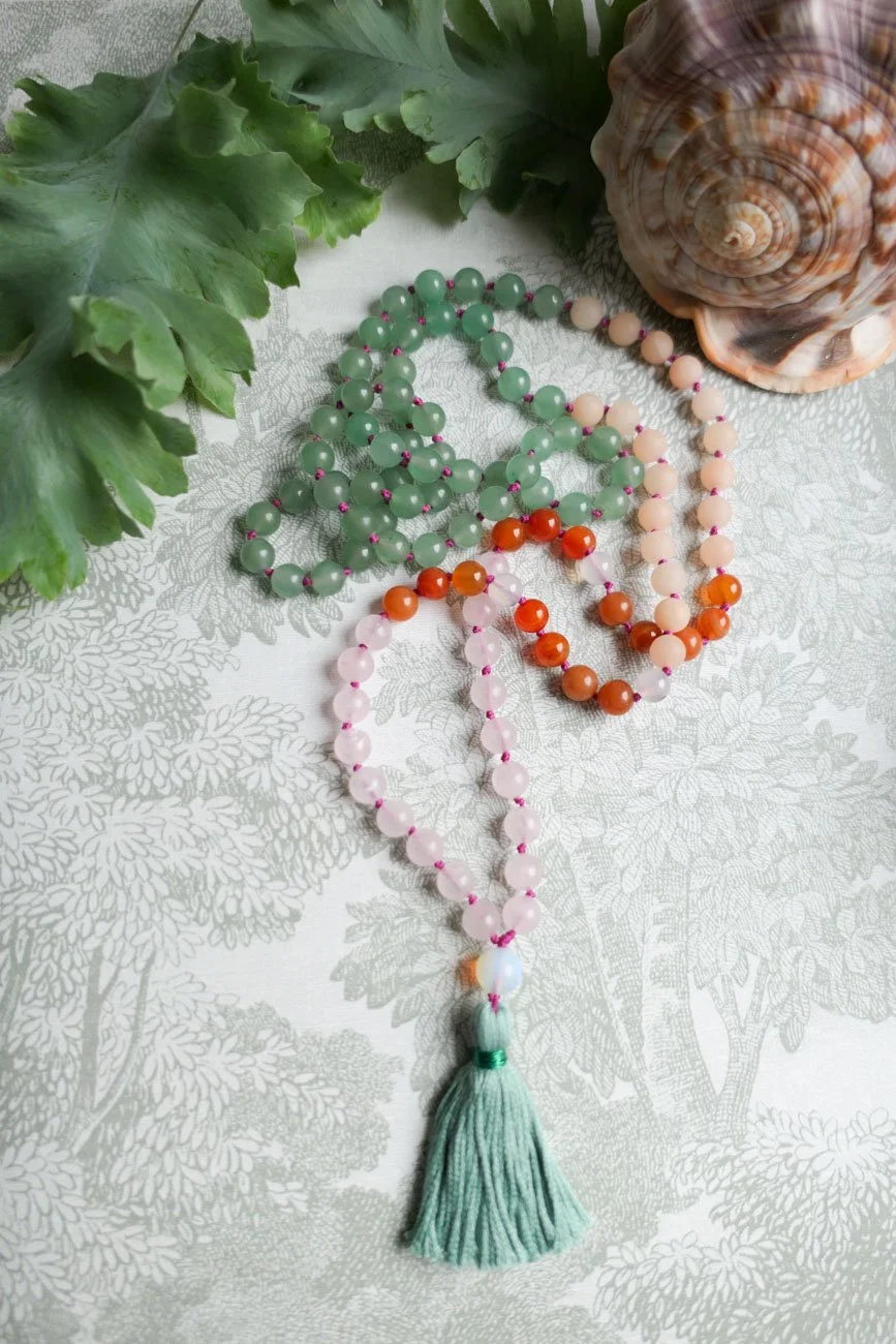 Inner Light Mala 108 Gemstone Beads Necklace
