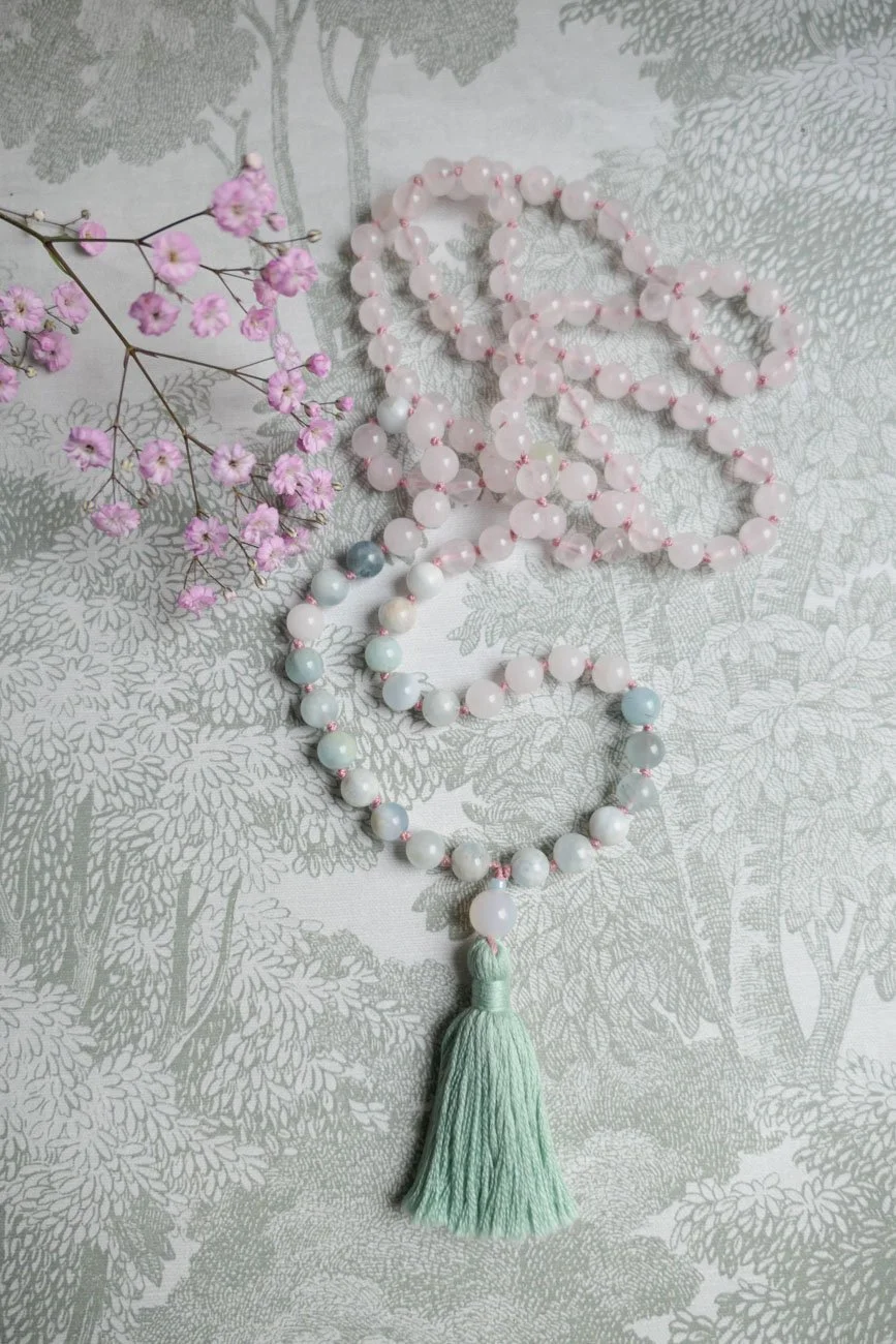 Flow of Love Mala | 108 Gemstone Beads