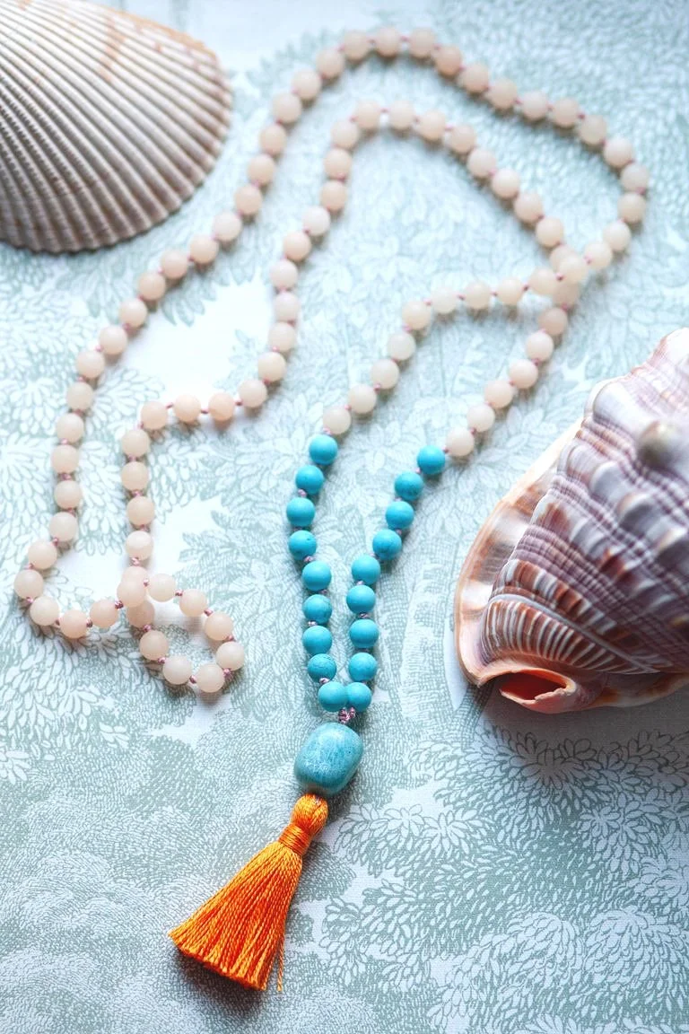 Flow of Life Handmade Mala | 108 Gemstone beads
