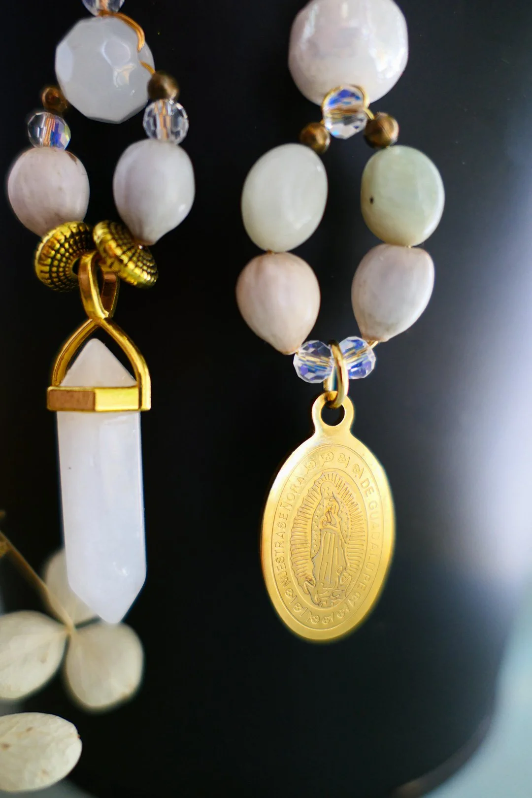 the Lady of the Guadalupe Gemstone Earrings