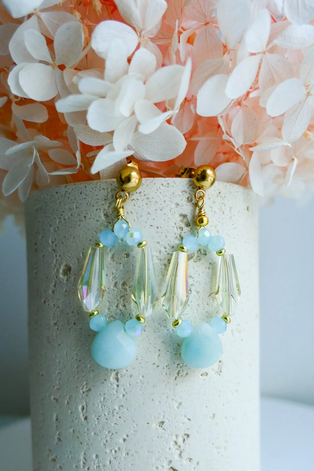 Spring Serenity Aquamarine Earrings