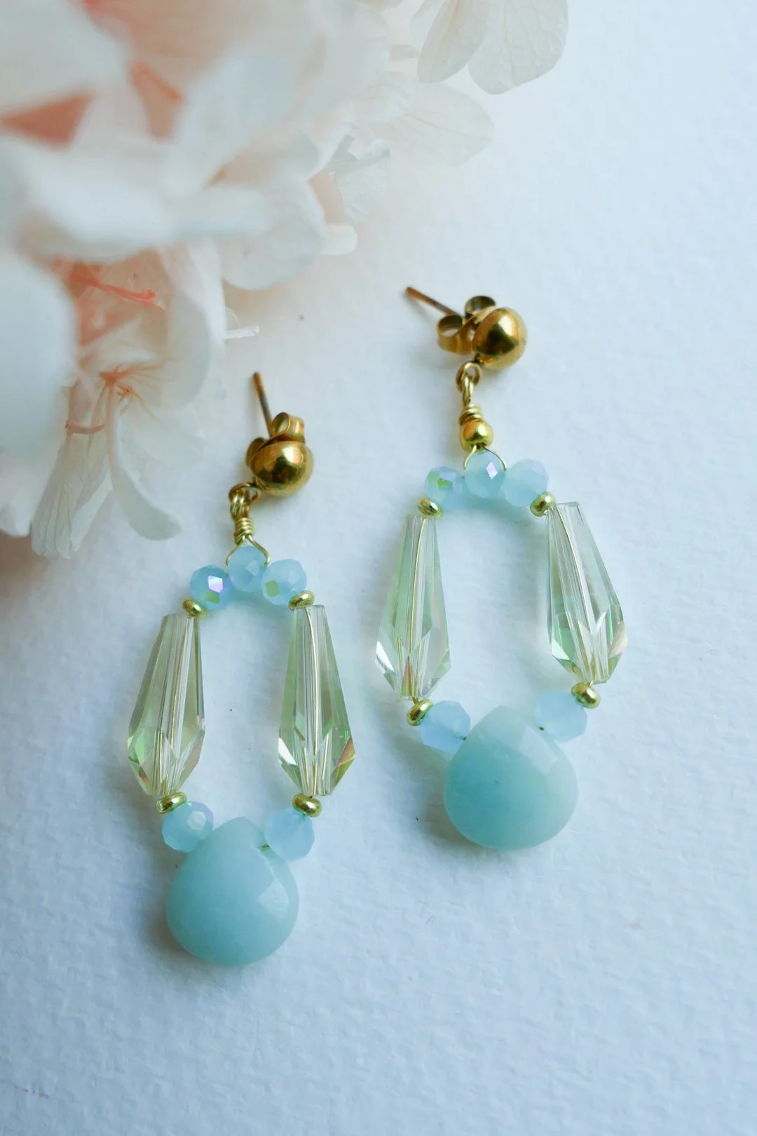Spring Serenity Aquamarine Earrings