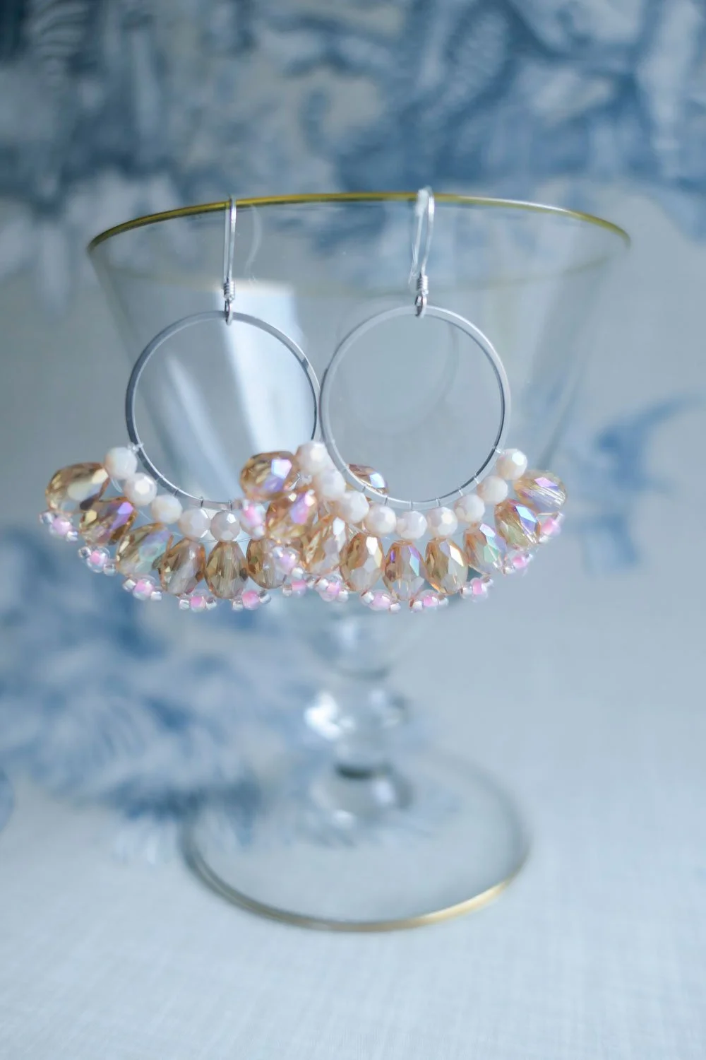 Shy Sunbeam Glass Bead Earrings