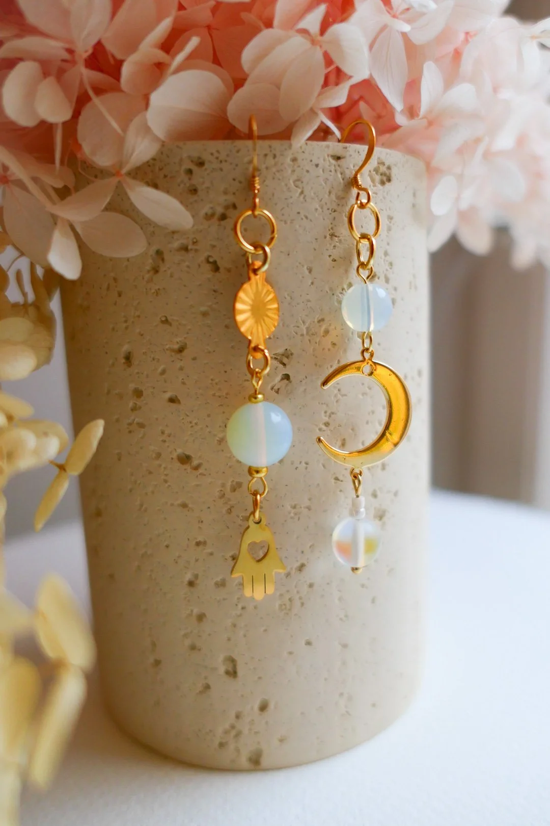 Empowering Gentleness Asymmetric Earrings