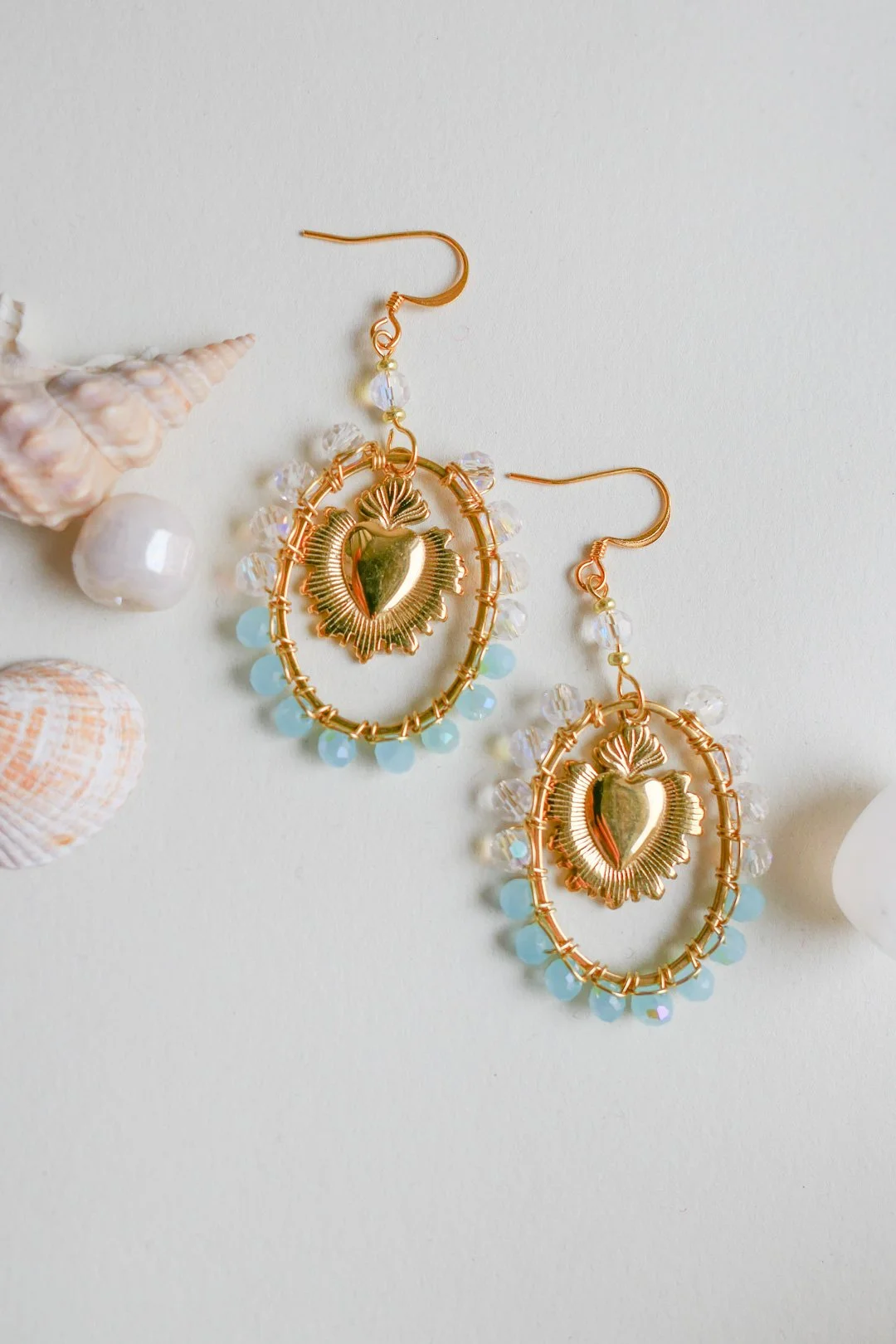 Flaming Heart Earrings