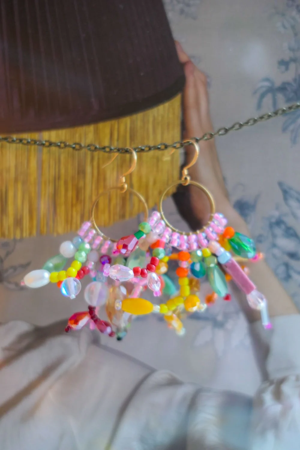 What a Mess! Glass Bead Earrings (M)