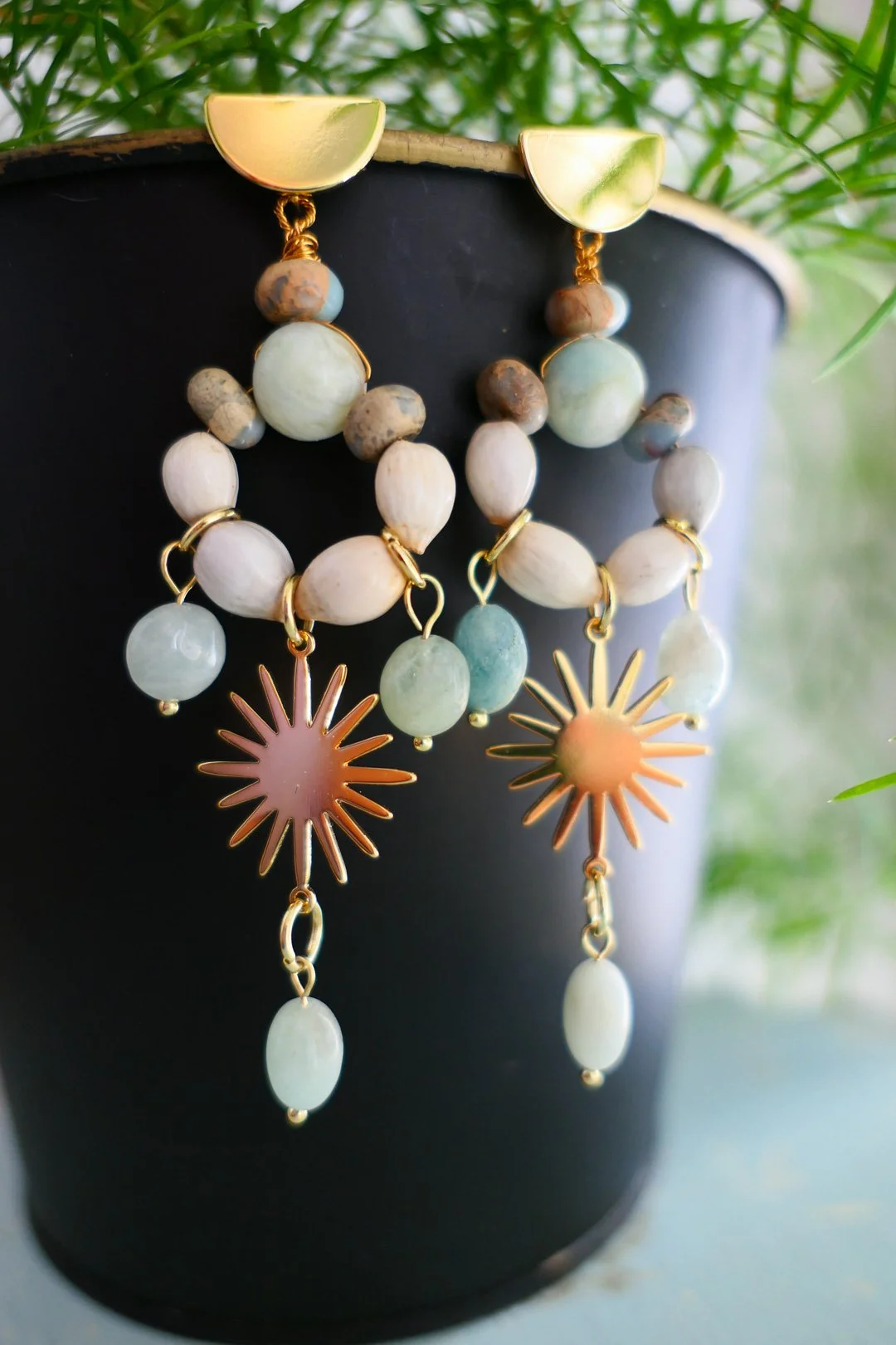 Tears of the Sun Gemstone Earrings