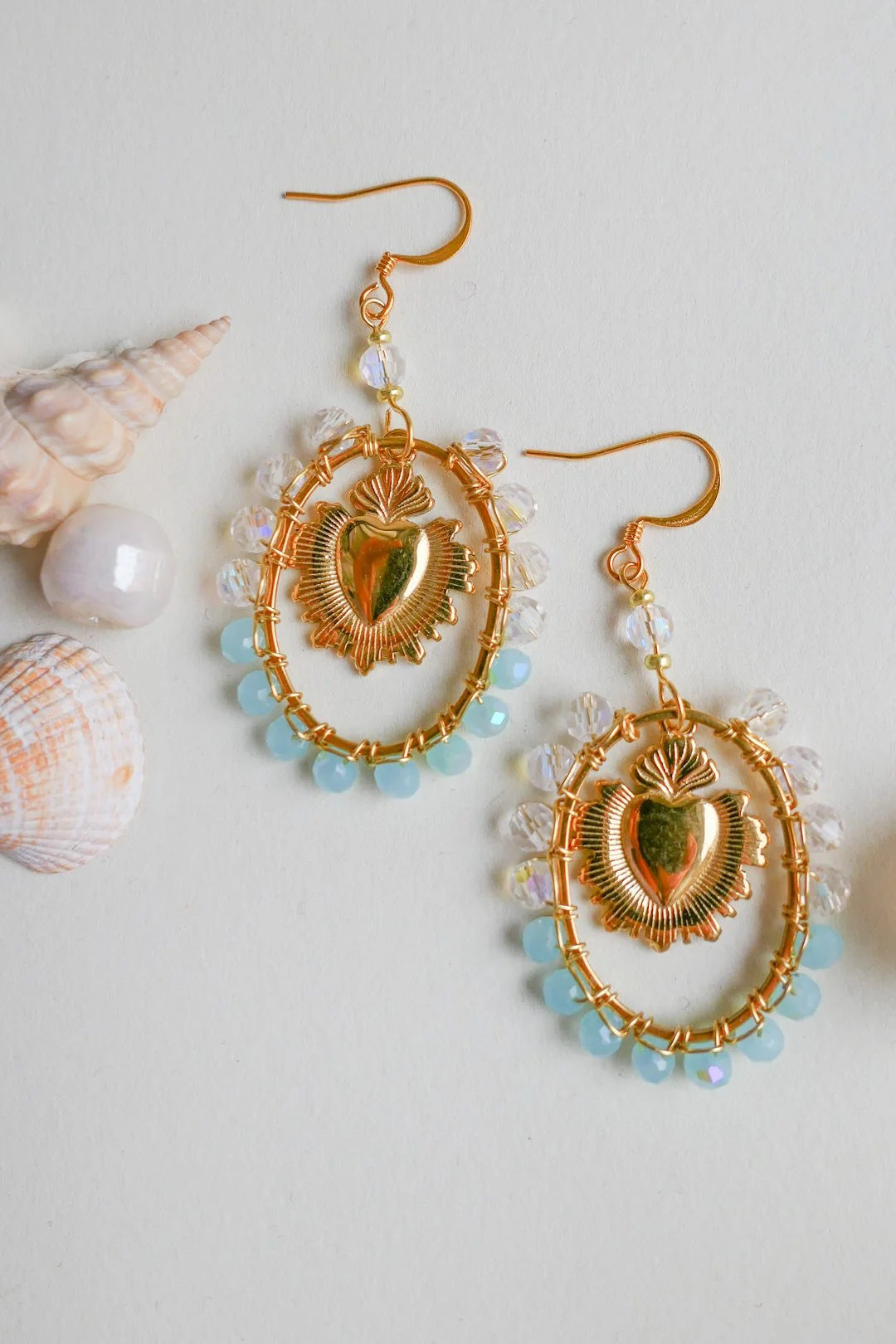 Flaming Heart Earrings