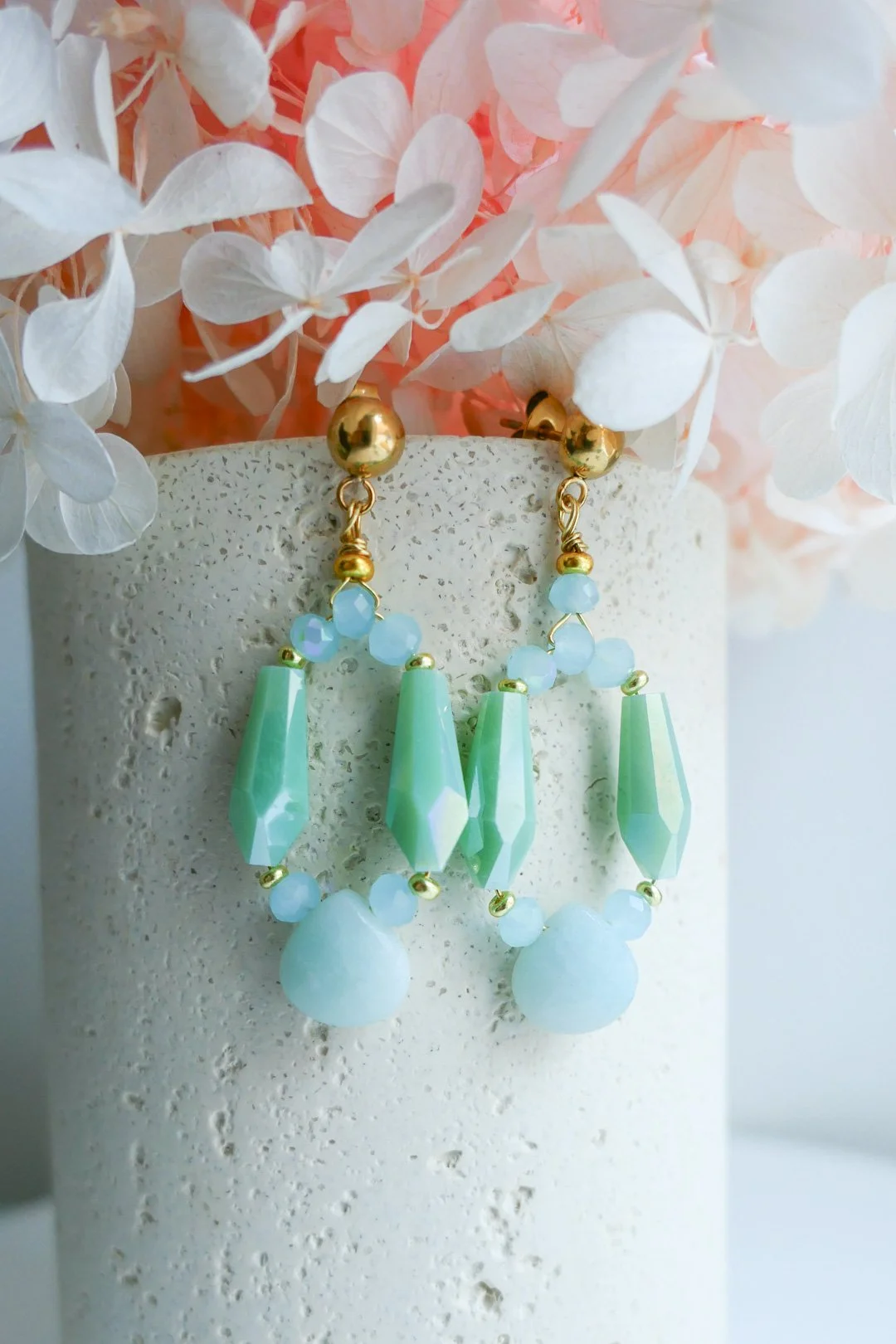 Spring Serenity Aquamarine Earrings