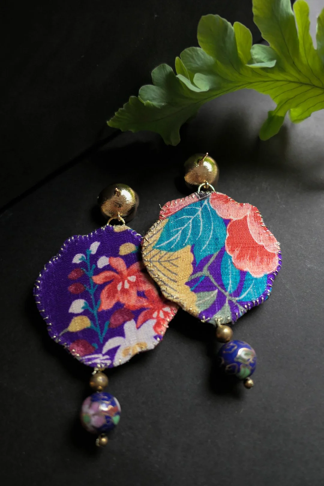 Flower Dreams | Recycled Japanese Kimono Silk Earrings