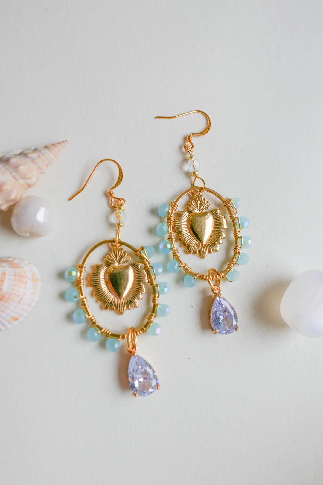 Sparkling Heart Earrings