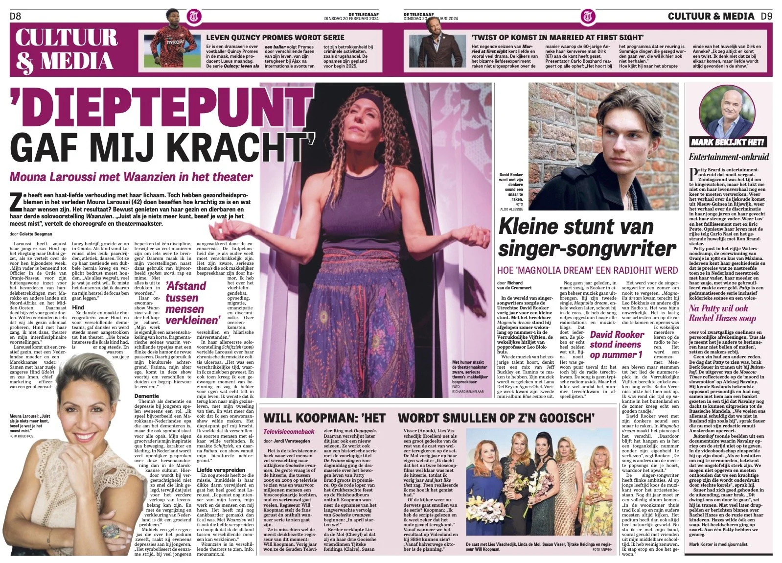 mouna waanzien telegraaf