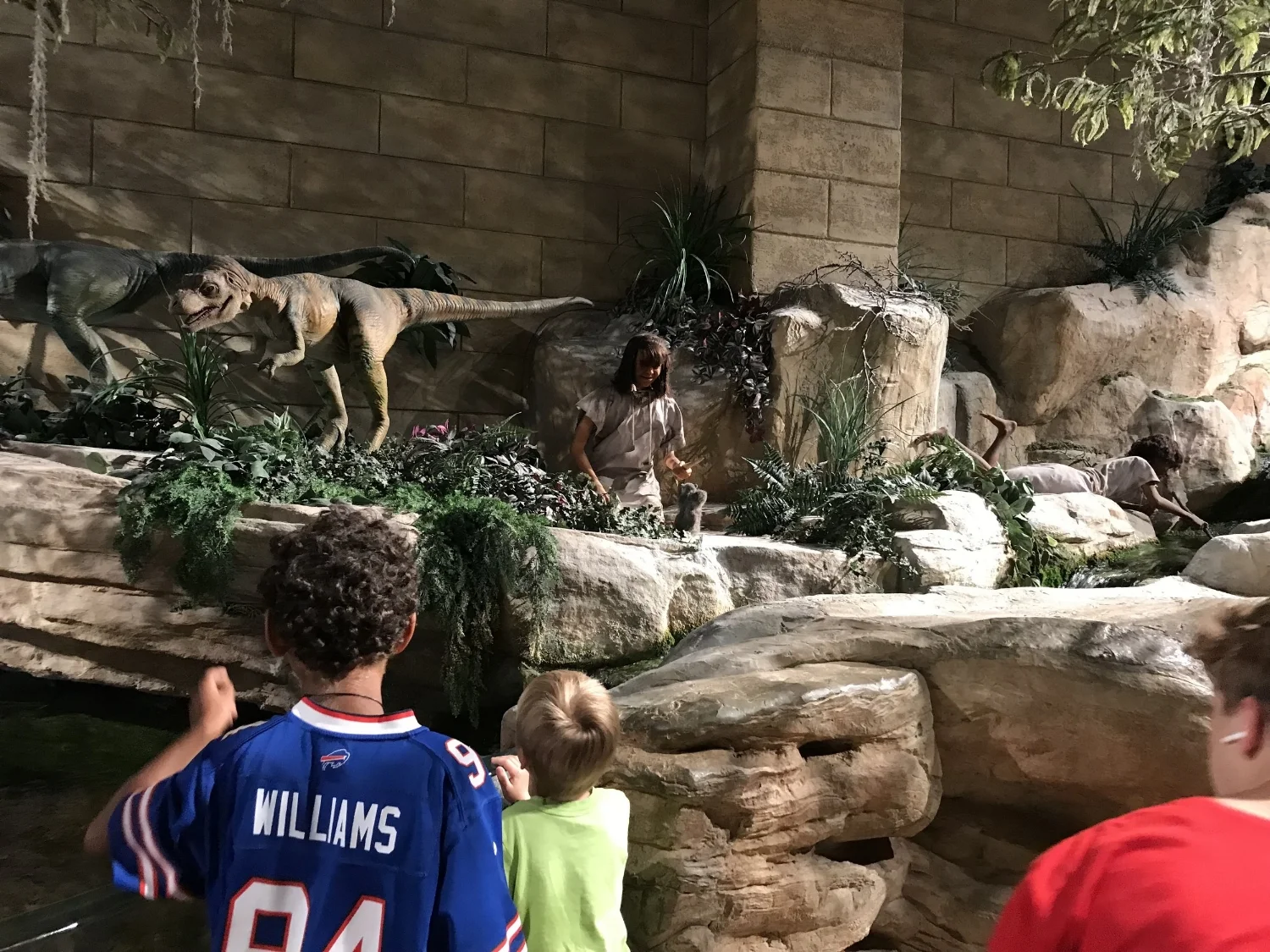 Humans and dinosaurs. Two great species that speciate great together.