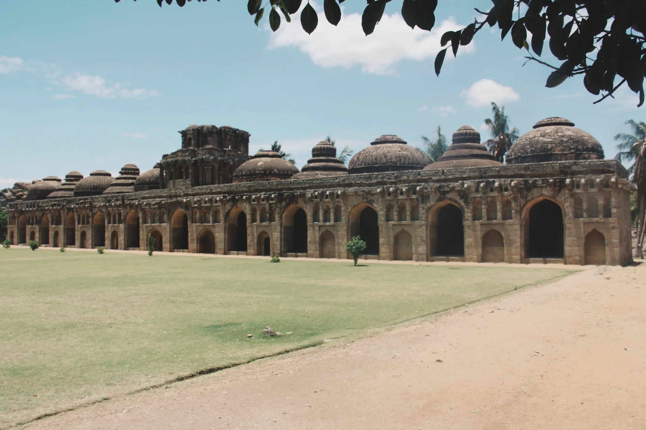 The elephant stables of Hampi.