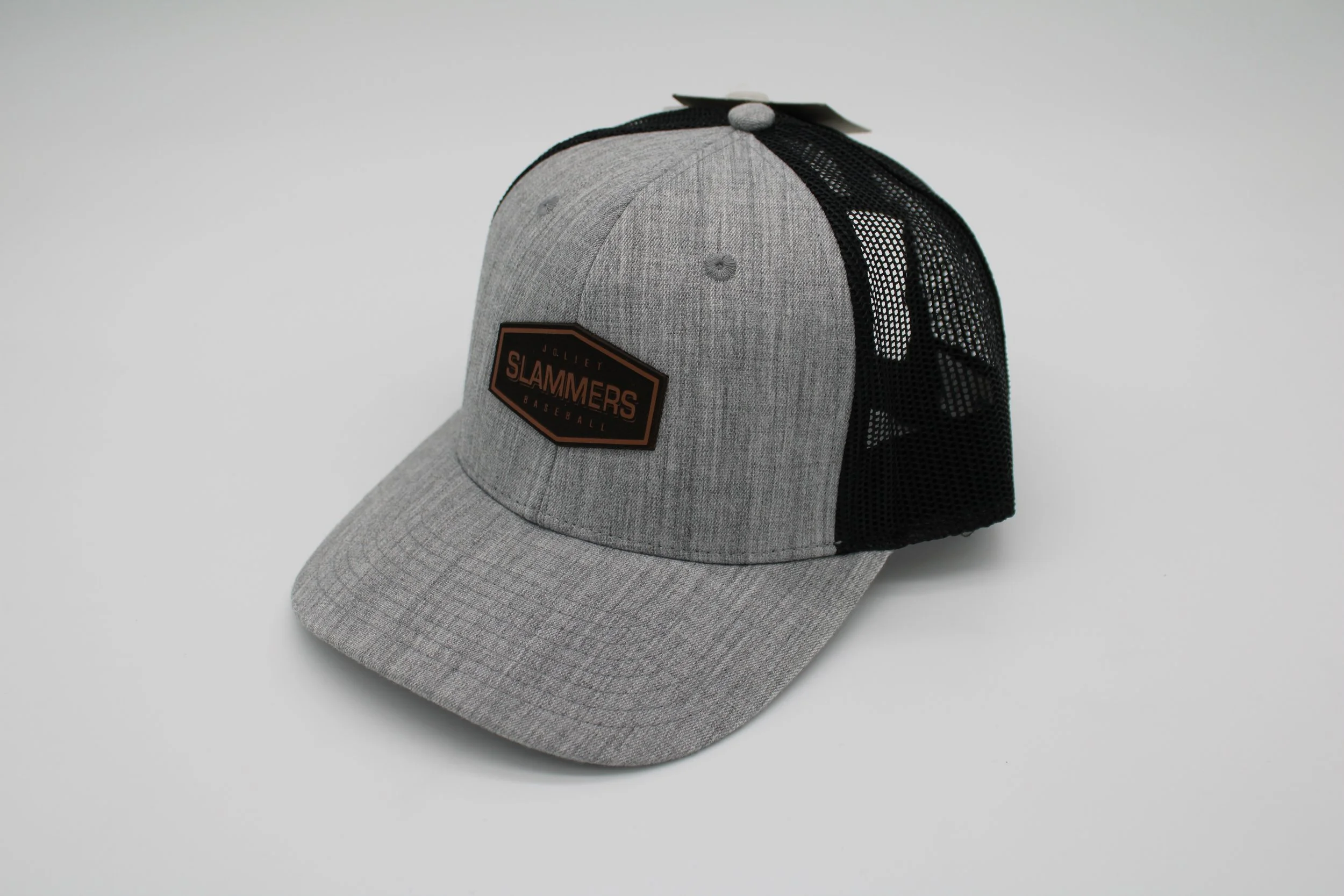 Trucker Hat with Leather Patch — Joliet Slammers Online Store