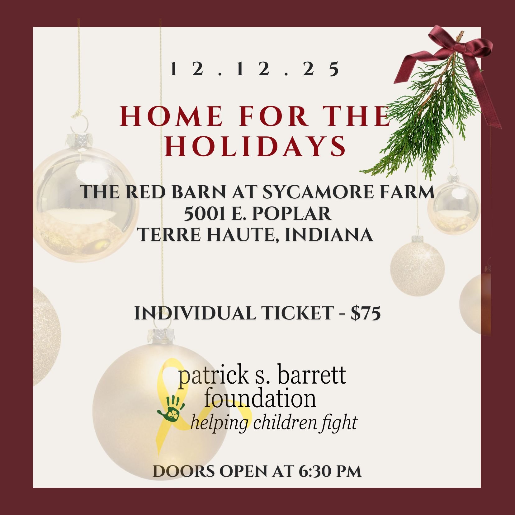 Home for the Holidays Individual ticket