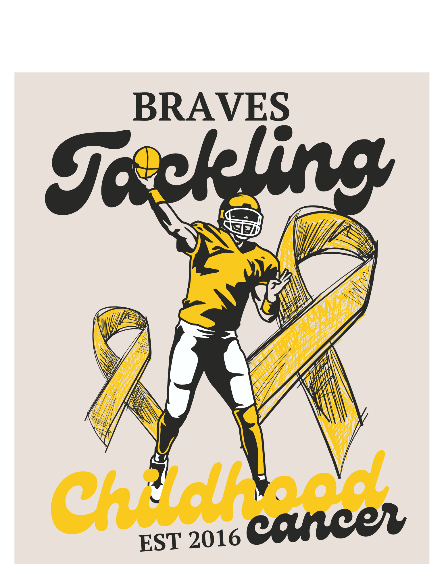 2025 Braves Tackle Childhood Cancer Merchandise