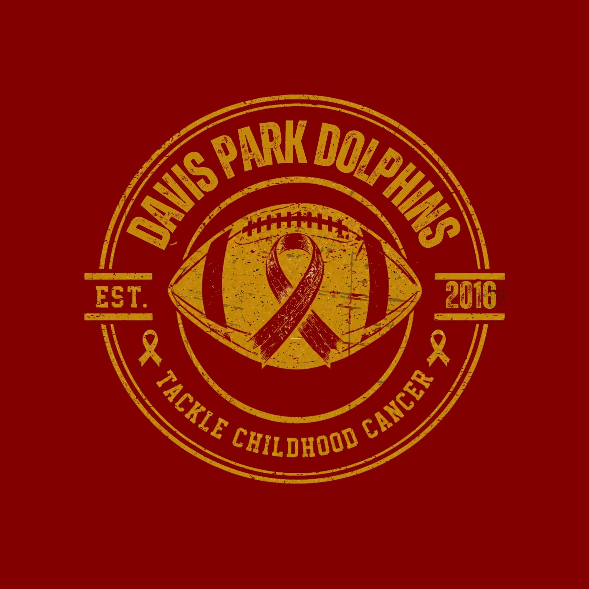 2026 Davis Park Dolphins Tackle Childhood Cancer Merchandise